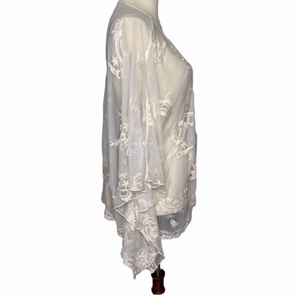 LUNA CHIX Boho lace kimono cardigan size S/M - Picture 6 of 11